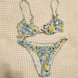 Blackbough swim limoncello bikini set XS